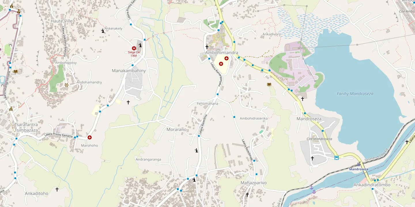Plan du quartier de Fenomanana, à Mahazoarivo, Antananarivo