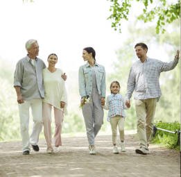 Une famille en balade